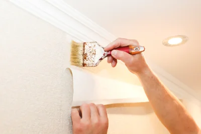 Pose de papier peint à Mouhous — revêtements muraux et toiles de verre